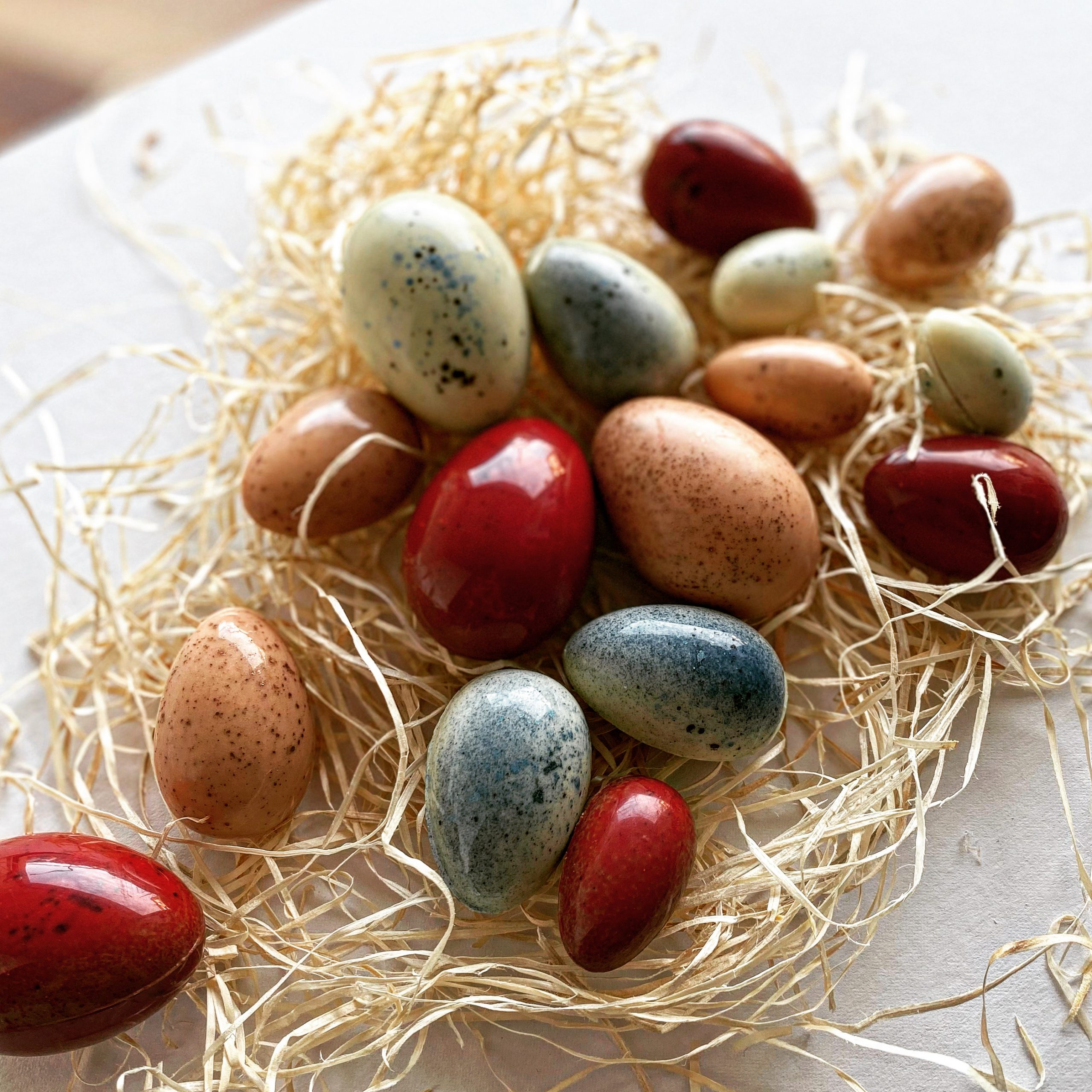 Nid d'oeufs croustillants cacahuète