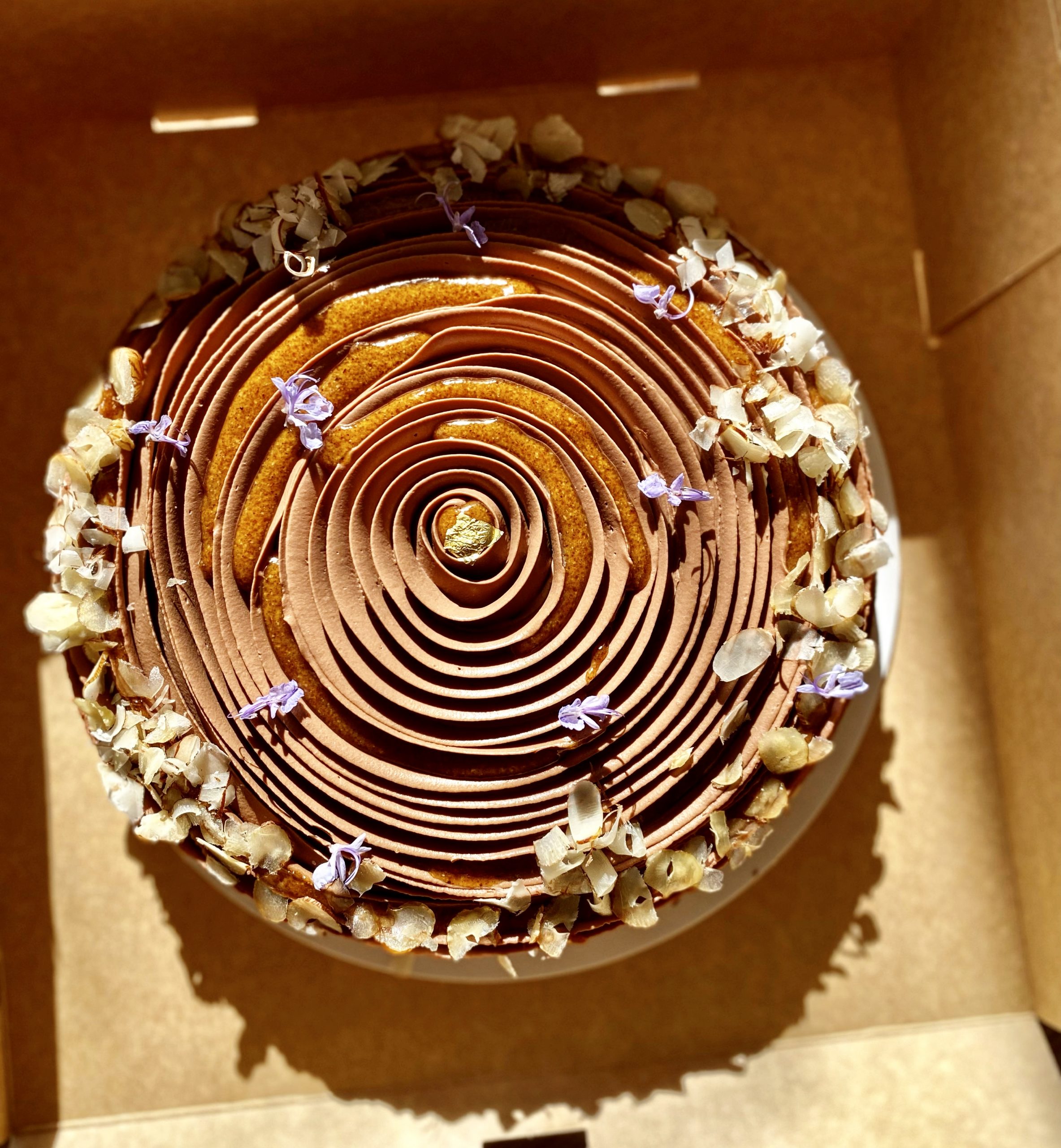 Tarte chocolat et noisette