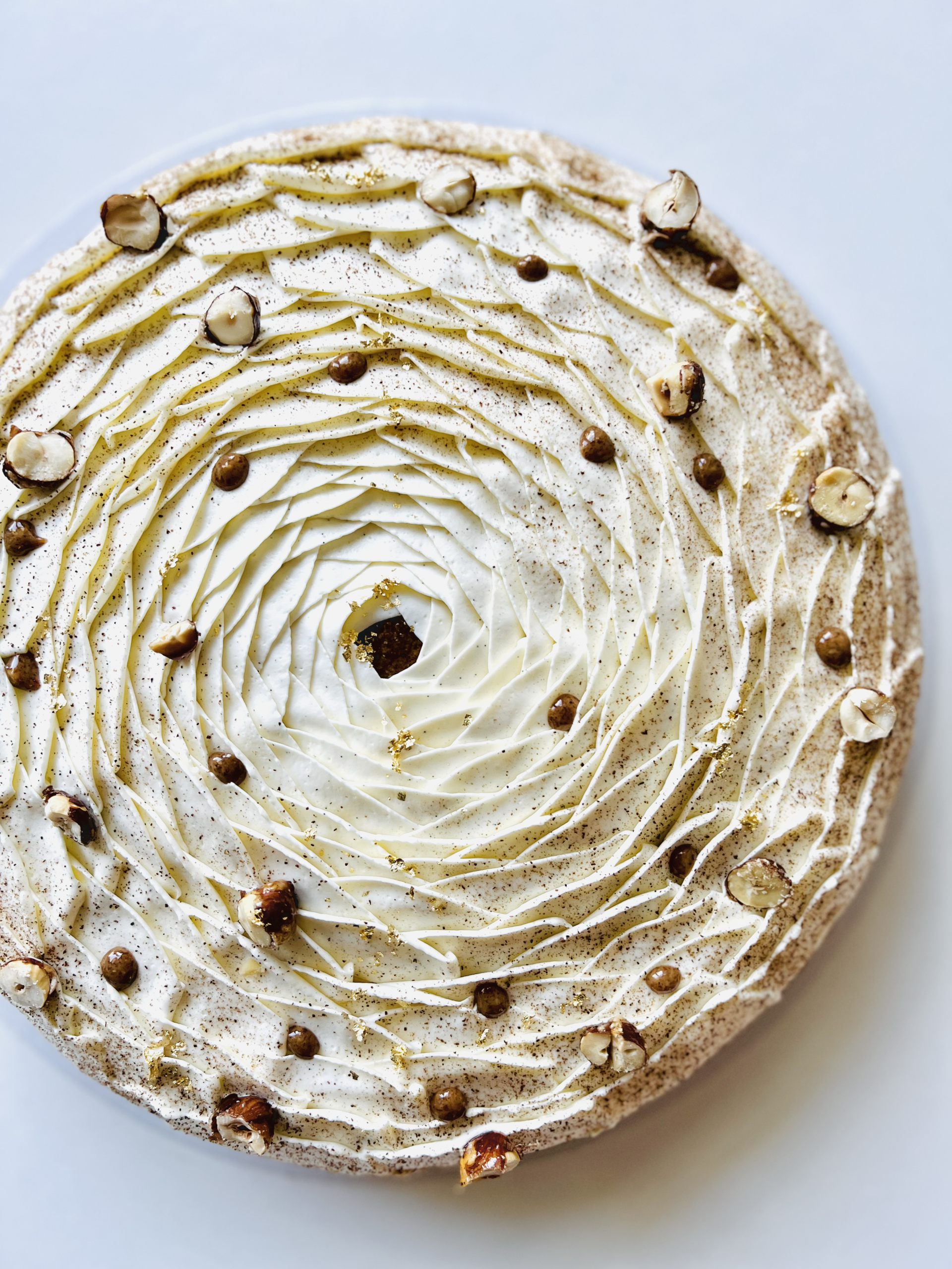 Tarte vanille & praliné croustillant noisette