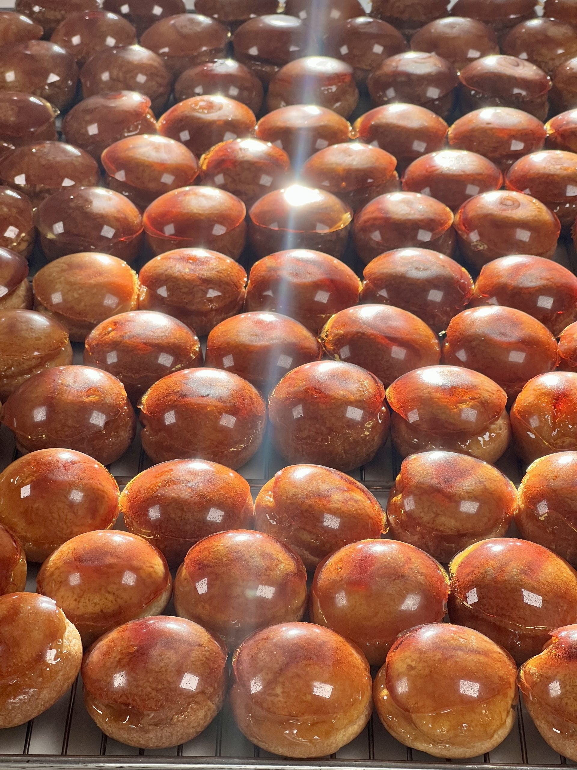 Choux à la crème caramélisés